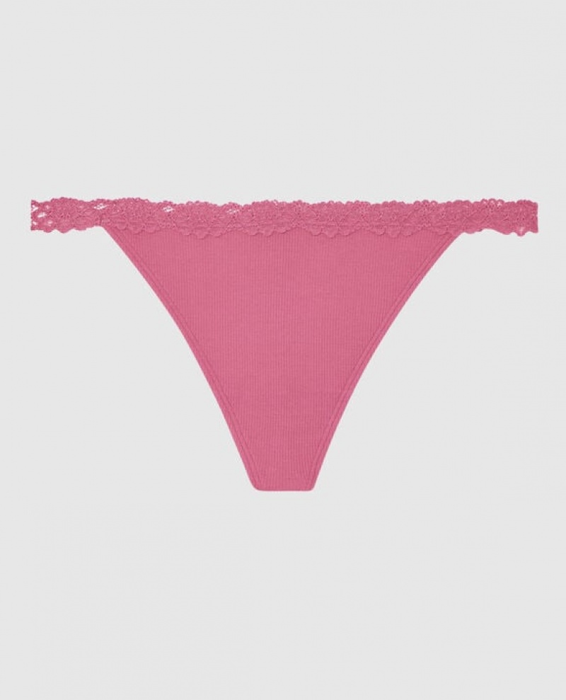 Ropa Interior La Senza G-String Panty Mujer Rosas | YKXoYEI0