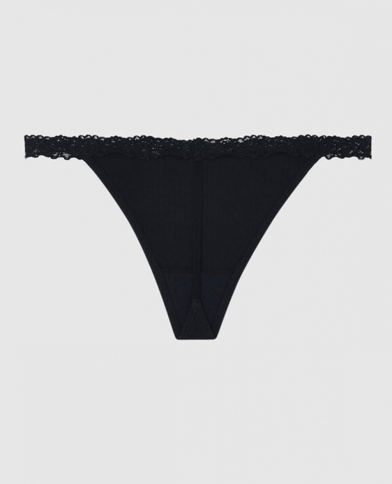 Ropa Interior La Senza G-String Panty Mujer Negras | Ri3XE7jQ