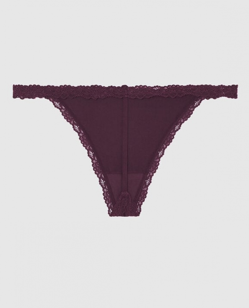 Ropa Interior La Senza G-String Panty Mujer Moradas | XUGasmLn