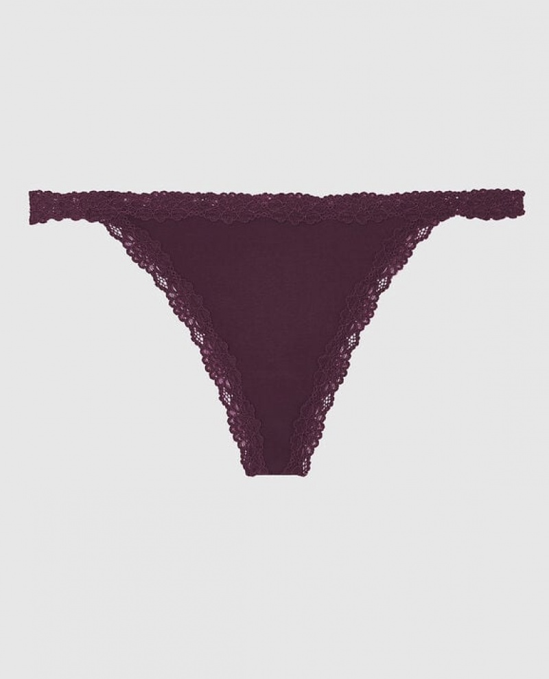 Ropa Interior La Senza G-String Panty Mujer Moradas | XUGasmLn