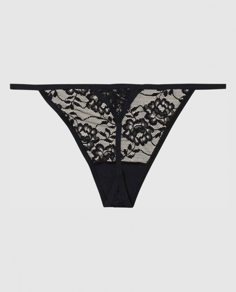 Ropa Interior La Senza G-String Panty Mujer Negras | n6eCwjWo