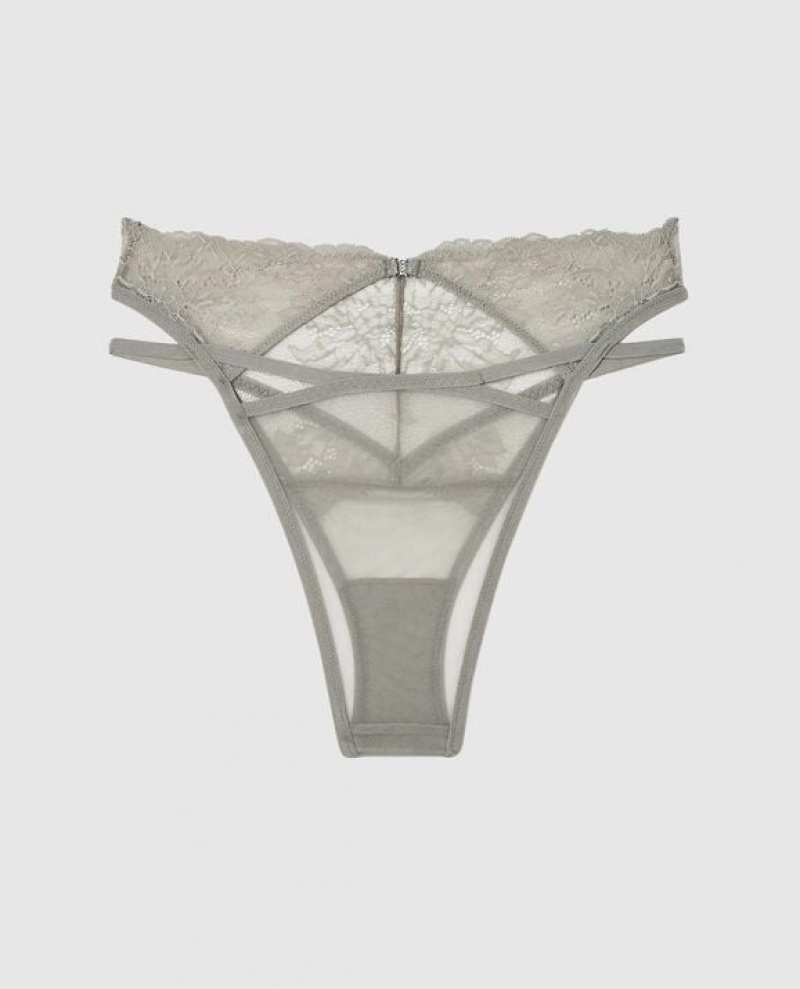 Ropa Interior La Senza High Cintura Cheeky Panty Mujer Plateadas | davL7Mm6