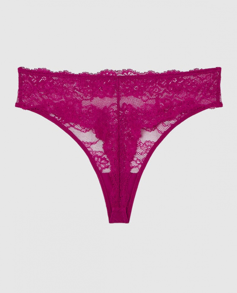 Ropa Interior La Senza High Cintura Tanga Panty Mujer Rosas | 1FwKL8zy