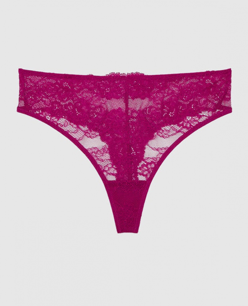 Ropa Interior La Senza High Cintura Tanga Panty Mujer Rosas | 1FwKL8zy