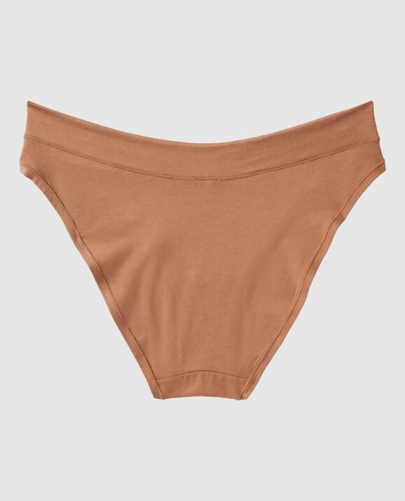 Ropa Interior La Senza High Leg Bikini Panty Mujer Caramel Kiss | 1z2CMTS1