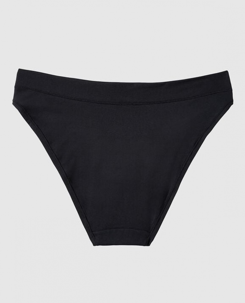 Ropa Interior La Senza High Leg Bikini Panty Mujer Negras | 8tbcssLU