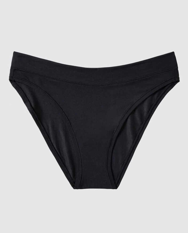 Ropa Interior La Senza High Leg Bikini Panty Mujer Negras | 8tbcssLU