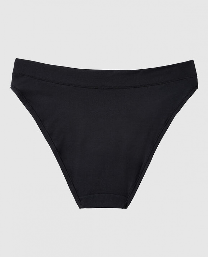 Ropa Interior La Senza High Leg Bikini Panty Mujer Negras | ByJj2oNG