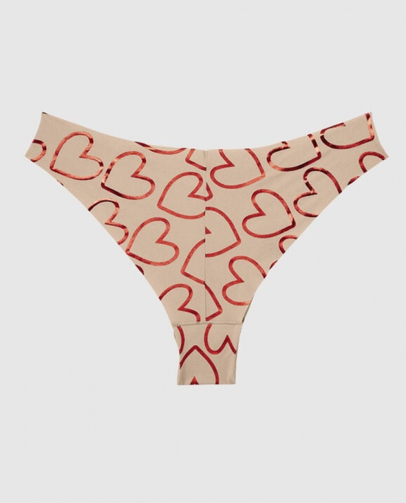 Ropa Interior La Senza High Leg Cheeky Panty Mujer Foiled Hearts Rosetan | E5NCI8j2