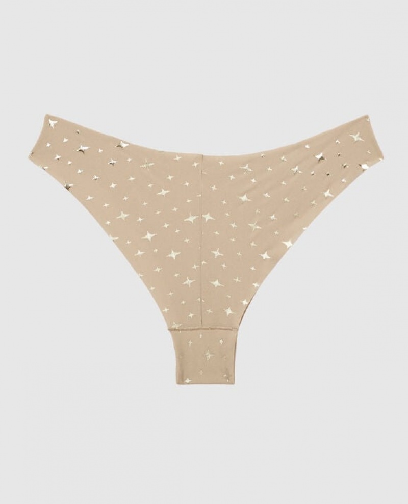 Ropa Interior La Senza High Leg Cheeky Panty Mujer Stardust Sparkle Rosetan | V7BP8lIA