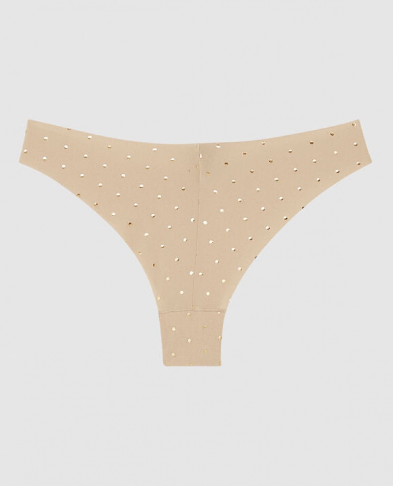 Ropa Interior La Senza High Leg Cheeky Panty Mujer Foiled Dot Rosetan | US4yZK2G