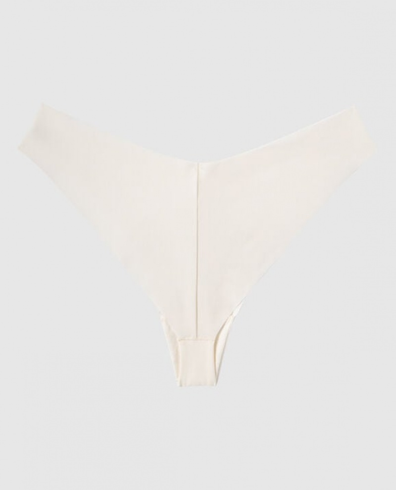 Ropa Interior La Senza High Leg Cheeky Panty Mujer Creme | Ve8M5N3N