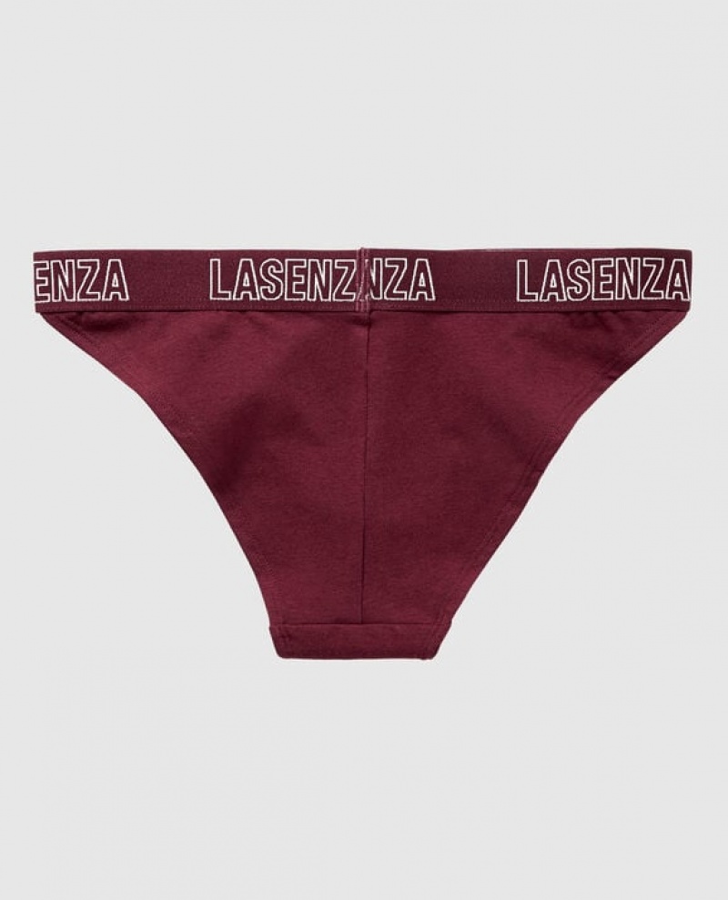 Ropa Interior La Senza High Leg Cheeky Panty Mujer Zinfandel | pzfxDUEM