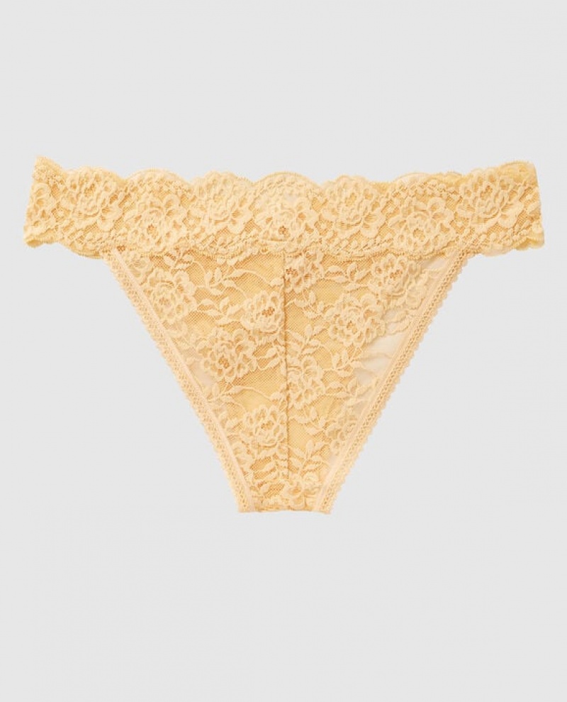 Ropa Interior La Senza High Leg Cheeky Panty Mujer Amarillo Claro | Bk1UUfEd