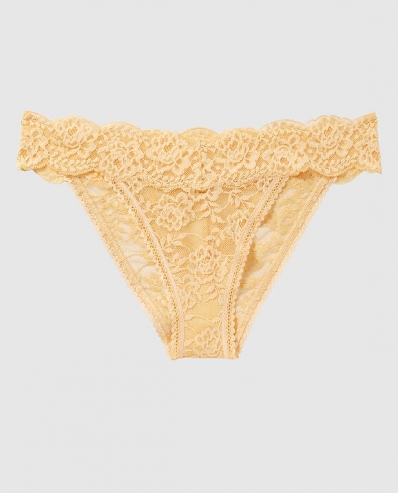 Ropa Interior La Senza High Leg Cheeky Panty Mujer Amarillo Claro | Bk1UUfEd