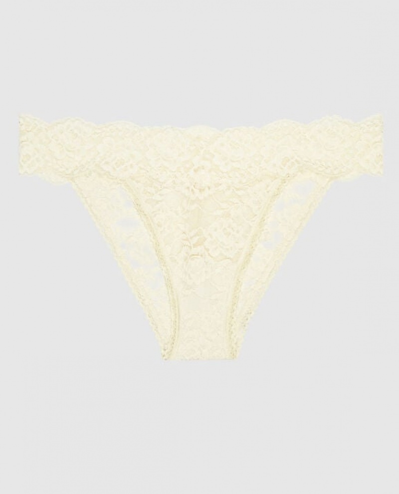 Ropa Interior La Senza High Leg Cheeky Panty Mujer Creme | yWtjG8nq