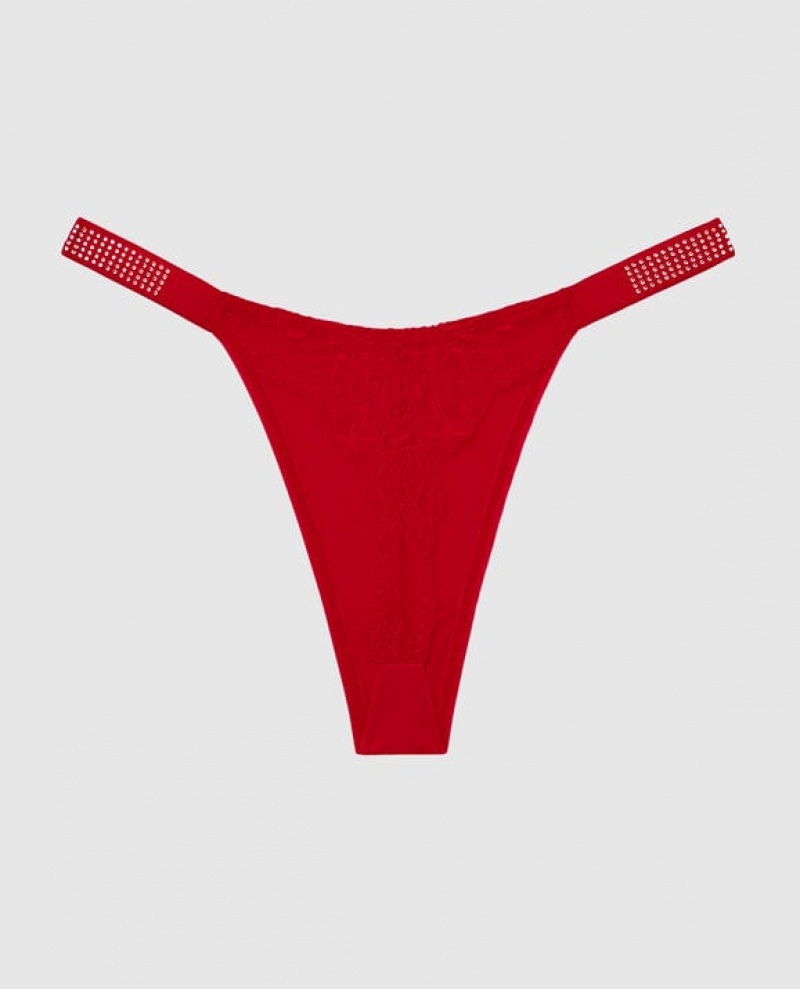 Ropa Interior La Senza High Leg Tanga Panty Mujer Rojas | ZwixOITd