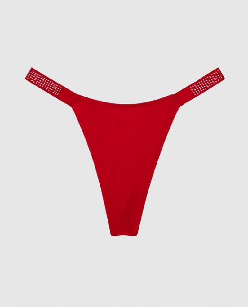 Ropa Interior La Senza High Leg Tanga Panty Mujer Rojas | ZwixOITd