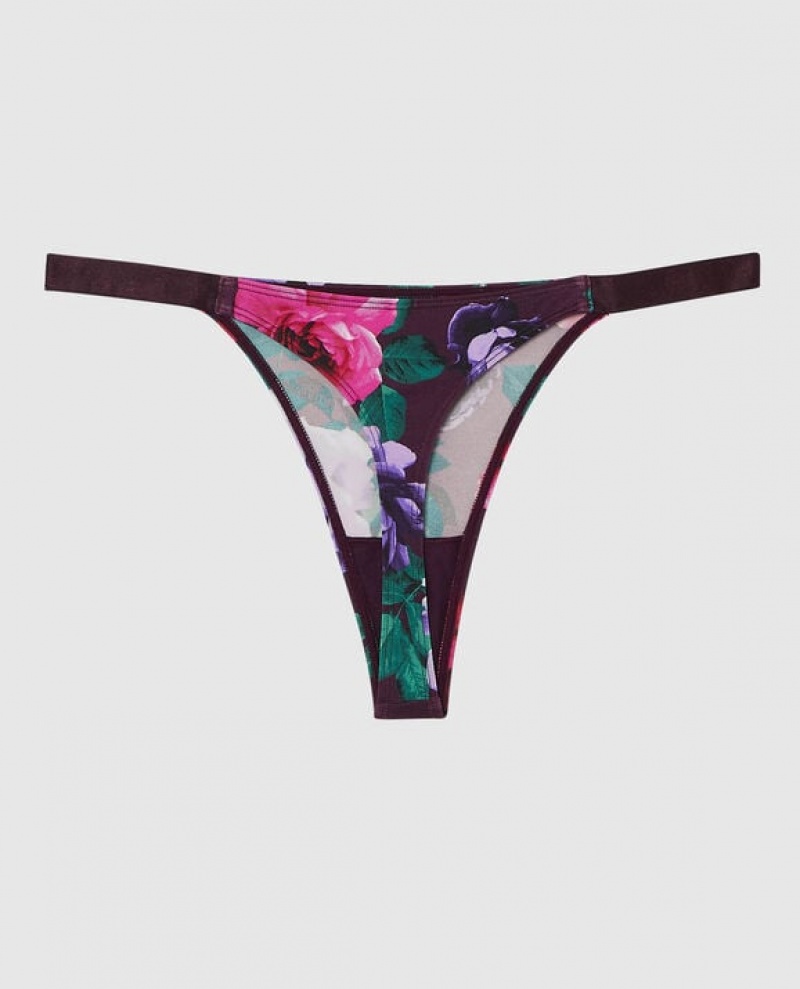 Ropa Interior La Senza High Leg Tanga Panty Mujer After Hours Floral | 6t2Wy6Km