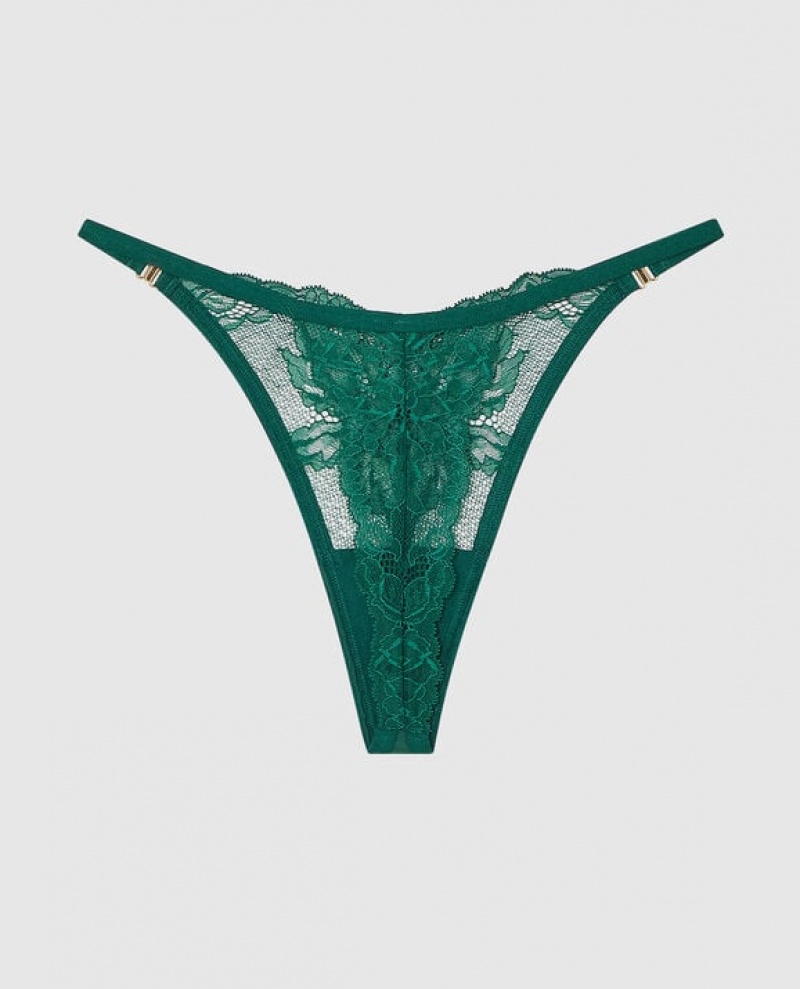 Ropa Interior La Senza High Leg Tanga Panty Mujer Verde | kcQqbGfi