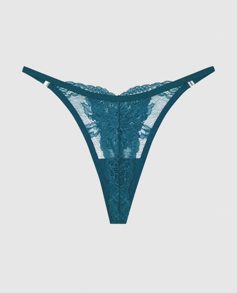 Ropa Interior La Senza High Leg Tanga Panty Mujer Verde Menta | ze9Noh43