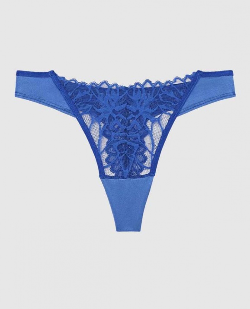 Ropa Interior La Senza High Leg Tanga Panty Mujer Azules Oscuro | FHd9UBfd