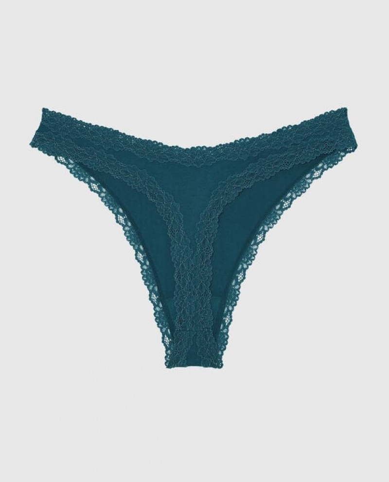 Ropa Interior La Senza High Leg Tanga Panty Mujer Verde Menta | xT1683jR