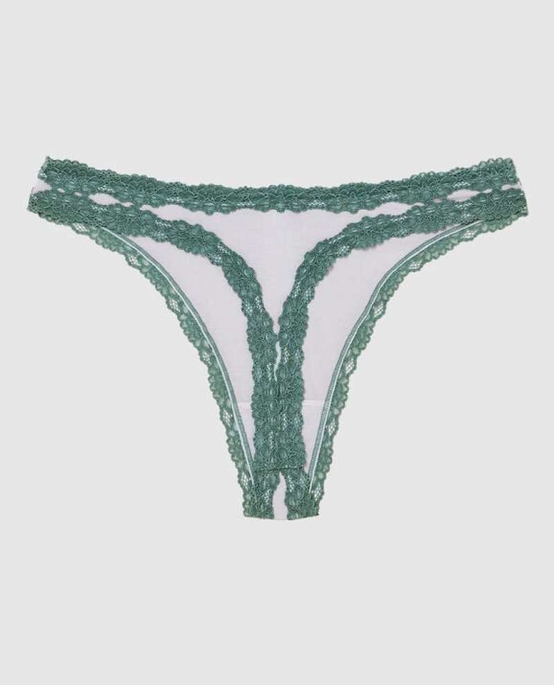 Ropa Interior La Senza High Leg Tanga Panty Mujer Gris | XG5yNpuJ