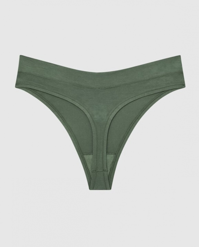 Ropa Interior La Senza High Leg Tanga Panty Mujer Verde Menta | MDh9nZIl