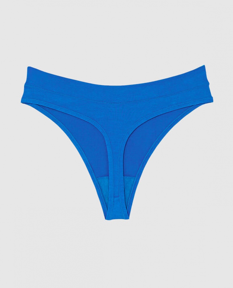 Ropa Interior La Senza High Leg Tanga Panty Mujer Azules Oscuro | mrsPDyRX