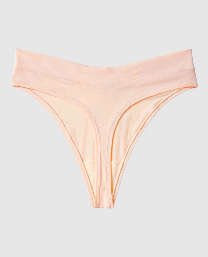 Ropa Interior La Senza High Leg Tanga Panty Mujer Rosas | iwn0e0bJ