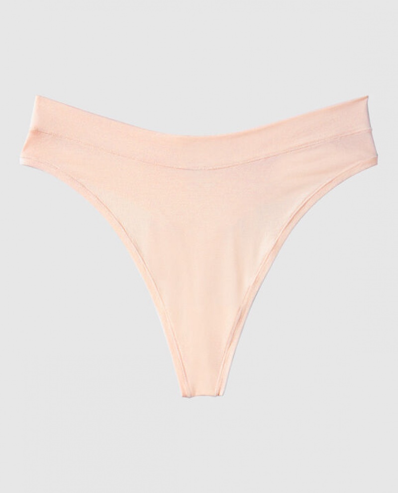 Ropa Interior La Senza High Leg Tanga Panty Mujer Rosas | iwn0e0bJ