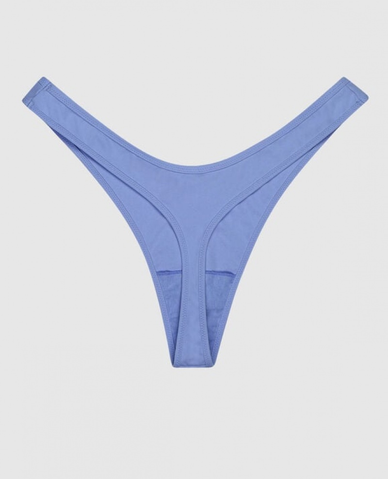 Ropa Interior La Senza High Leg Tanga Panty Mujer Azules | Ls8h4xiA