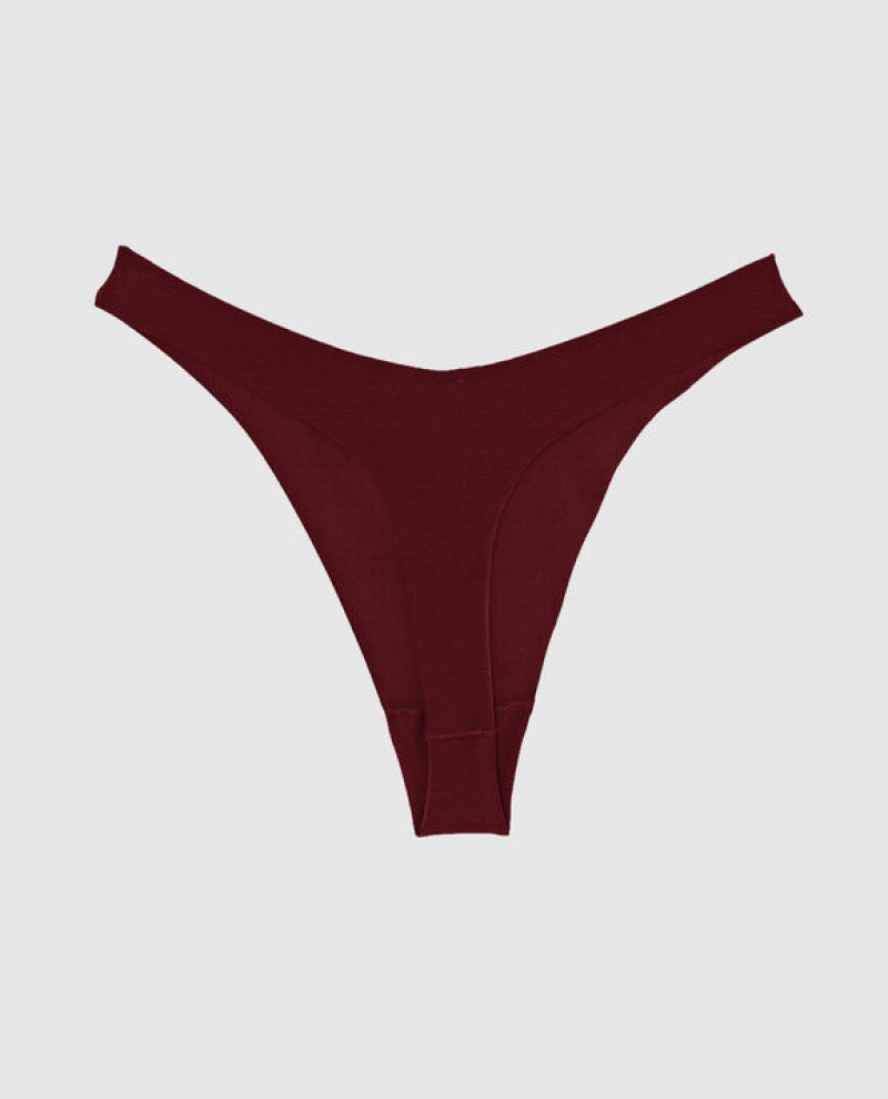 Ropa Interior La Senza High Leg Tanga Panty Mujer Rojas Burdeos | x2uGmKJB