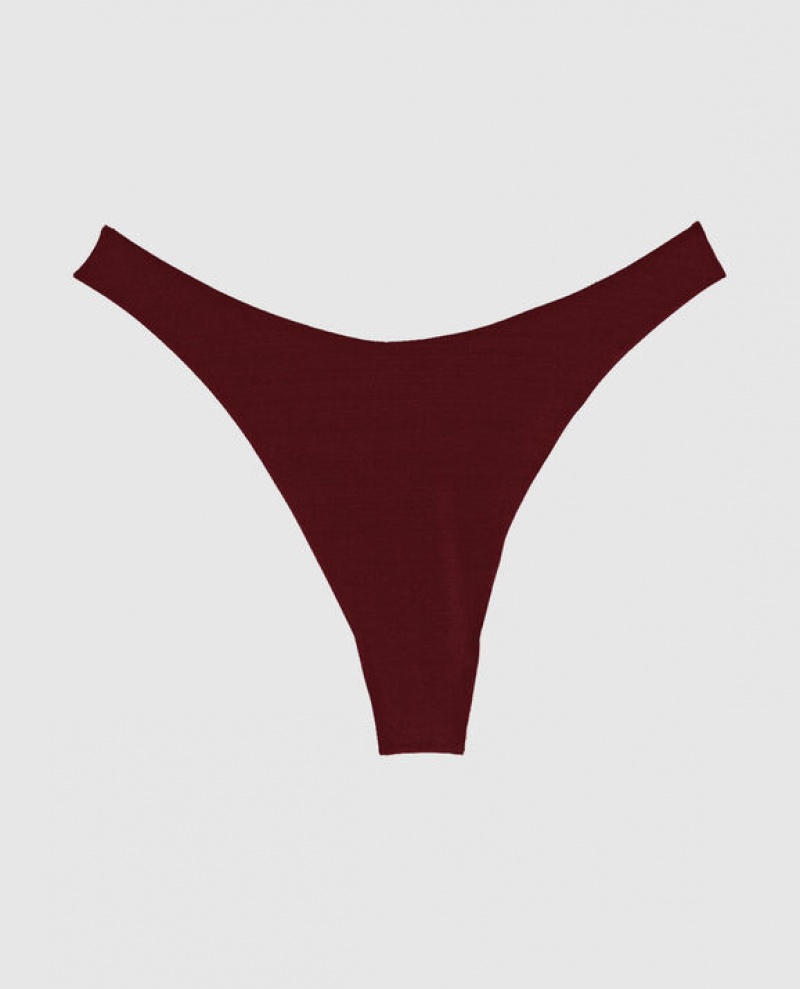 Ropa Interior La Senza High Leg Tanga Panty Mujer Rojas Burdeos | x2uGmKJB