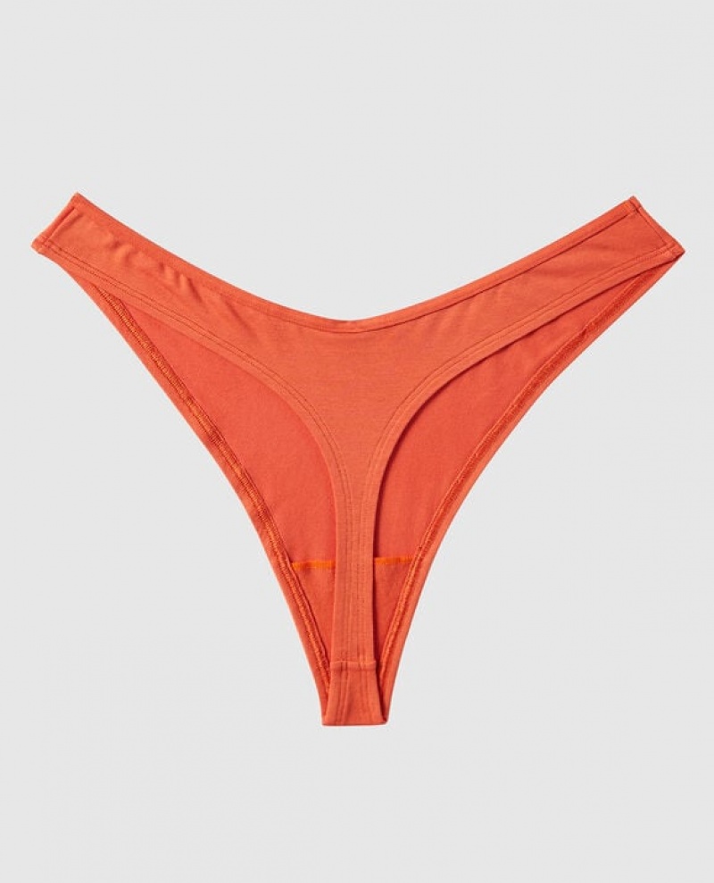 Ropa Interior La Senza High Leg Tanga Panty Mujer Terra Cotta | j7gagn4B