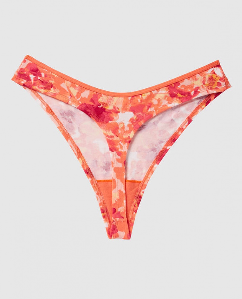 Ropa Interior La Senza High Leg Tanga Panty Mujer Coral | Gl9rklpu