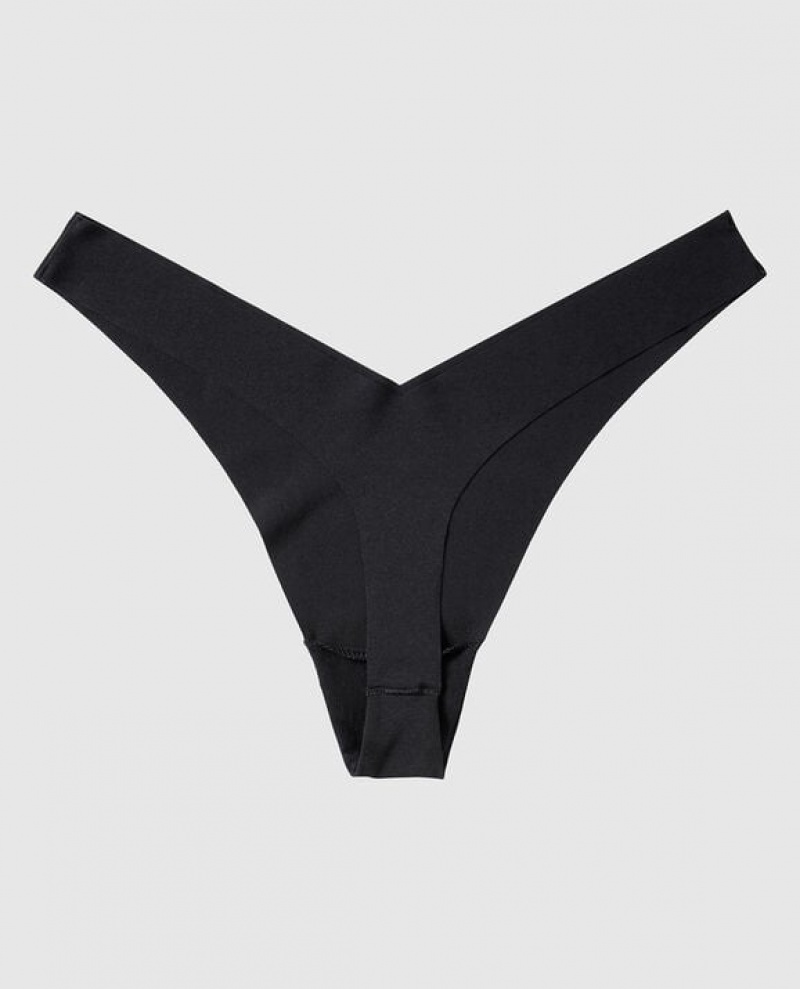 Ropa Interior La Senza High Leg Tanga Panty Mujer Negras | OA4wUexR