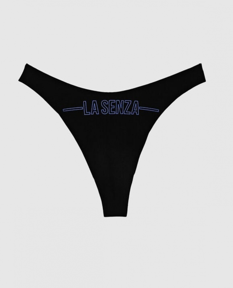 Ropa Interior La Senza High Leg Tanga Panty Mujer Azules | EPw8JIkV