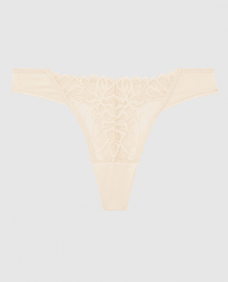 Ropa Interior La Senza High Leg Tanga Panty Mujer Pearl | 9h84djIn