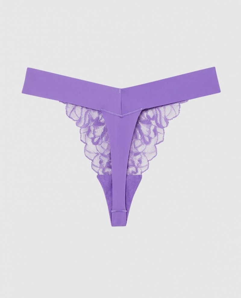 Ropa Interior La Senza High Leg Tanga Panty Mujer Flores | HlhU69Oz