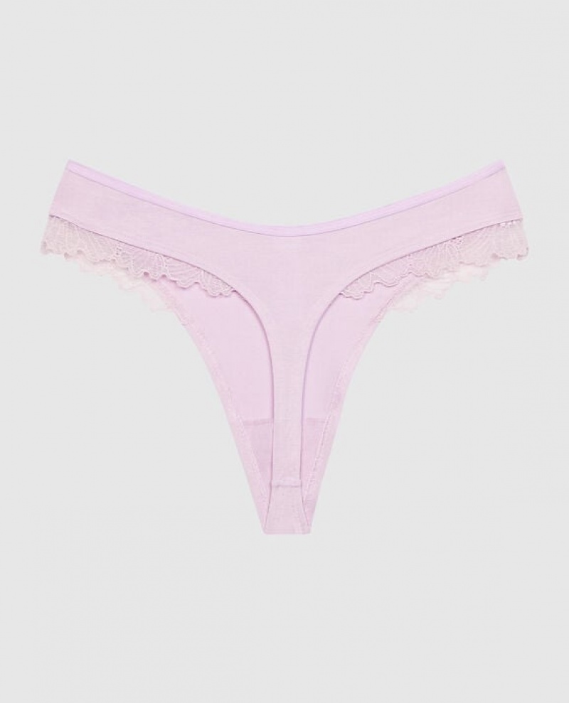 Ropa Interior La Senza High Leg Tanga Panty Mujer Moradas | RuUjQKWV