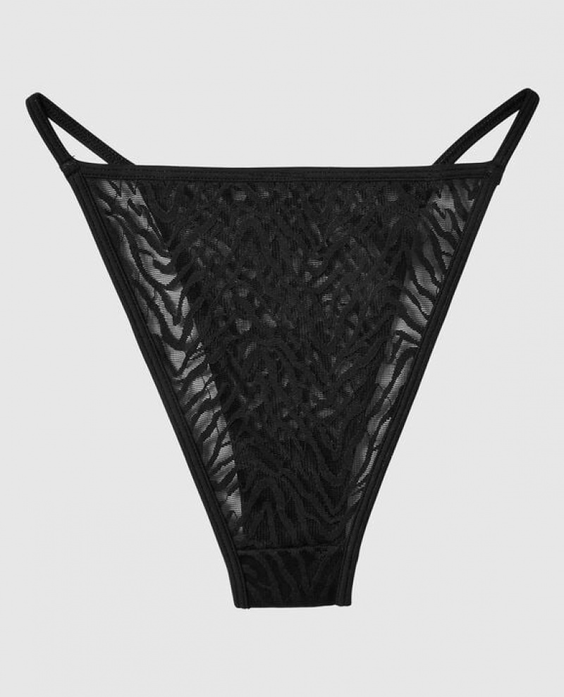 Ropa Interior La Senza Mini Cheeky Panty Mujer Negras | UOK7OdwR