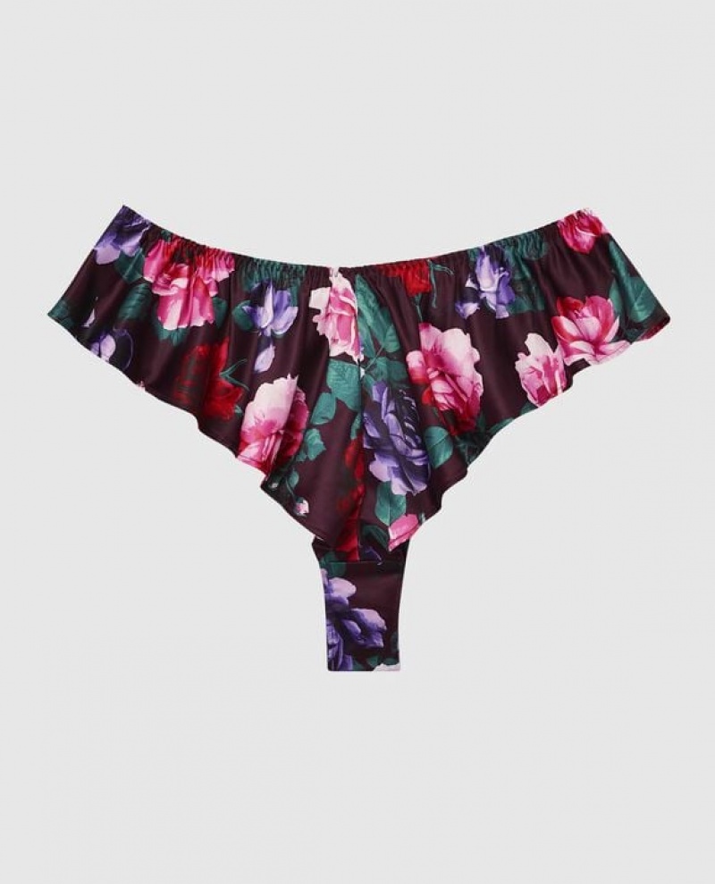 Ropa Interior La Senza Satin Panty Mujer After Hours Floral | InS1ixTt