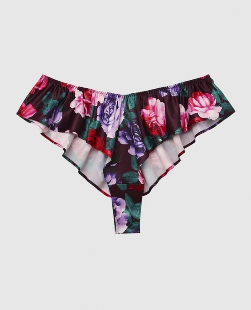 Ropa Interior La Senza Satin Panty Mujer After Hours Floral | InS1ixTt