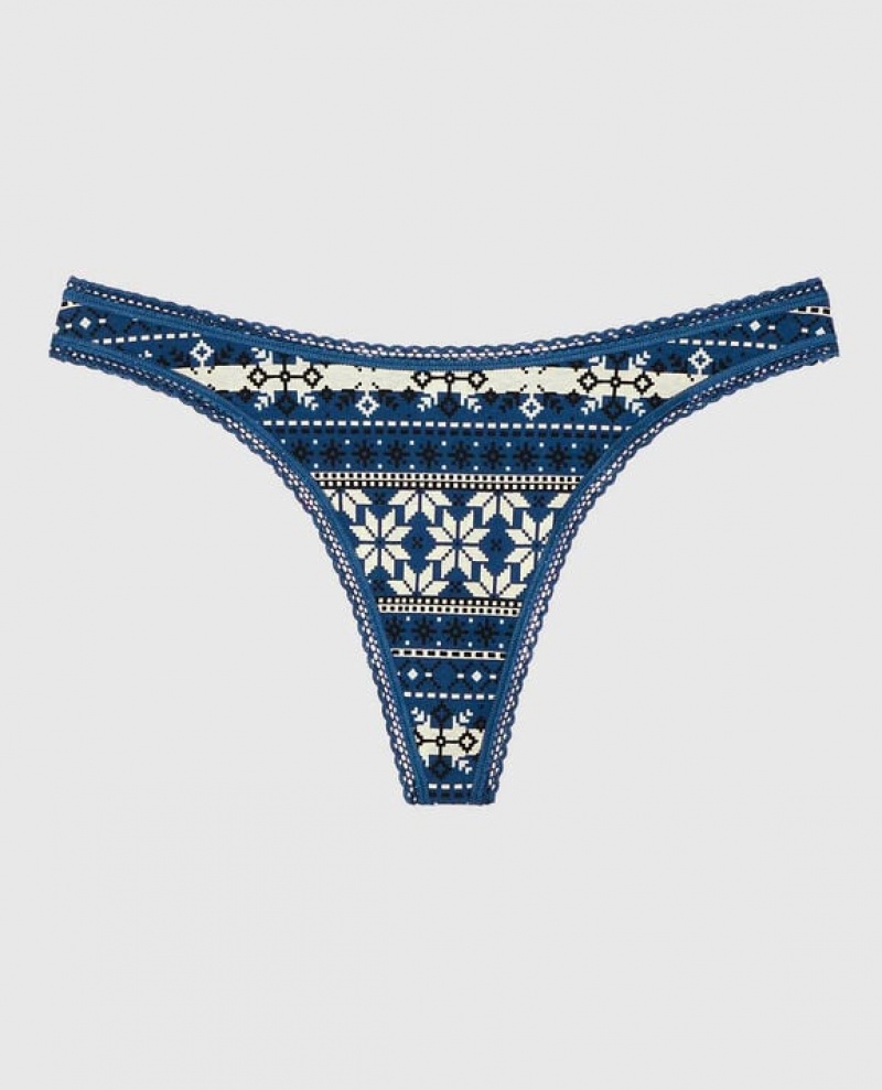 Ropa Interior La Senza Tanga Panty Mujer Azules | 0hszAve0