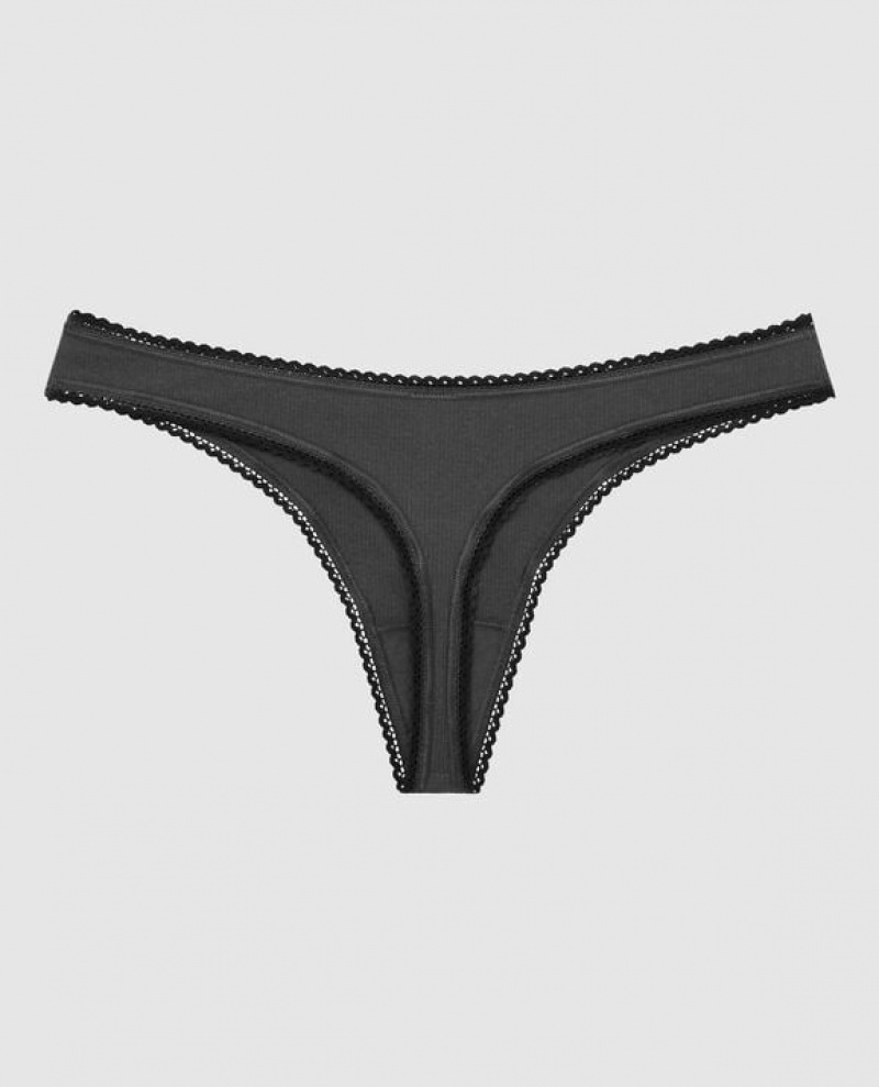 Ropa Interior La Senza Tanga Panty Mujer Negras | 2BkuwQLd