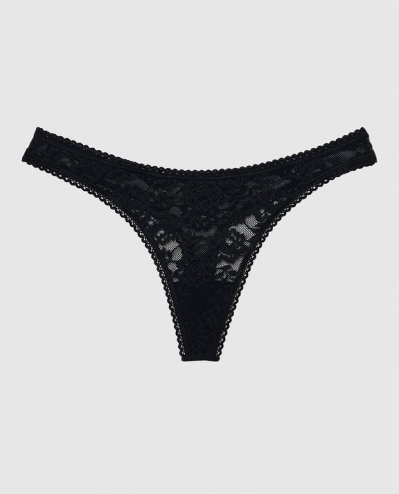 Ropa Interior La Senza Tanga Panty Mujer Negras | XZCok0ce