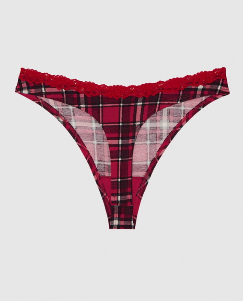 Ropa Interior La Senza Tanga Panty Mujer Party Plaid | vaVGyH01