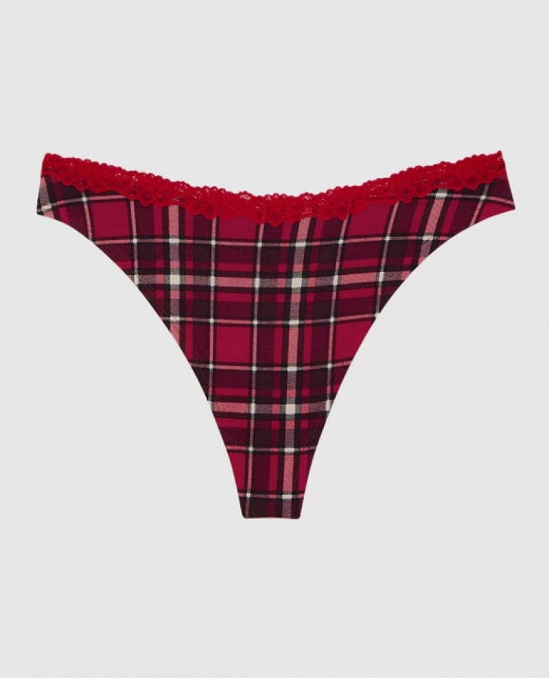 Ropa Interior La Senza Tanga Panty Mujer Party Plaid | vaVGyH01